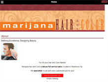 Tablet Screenshot of marijanahairandcolor.com